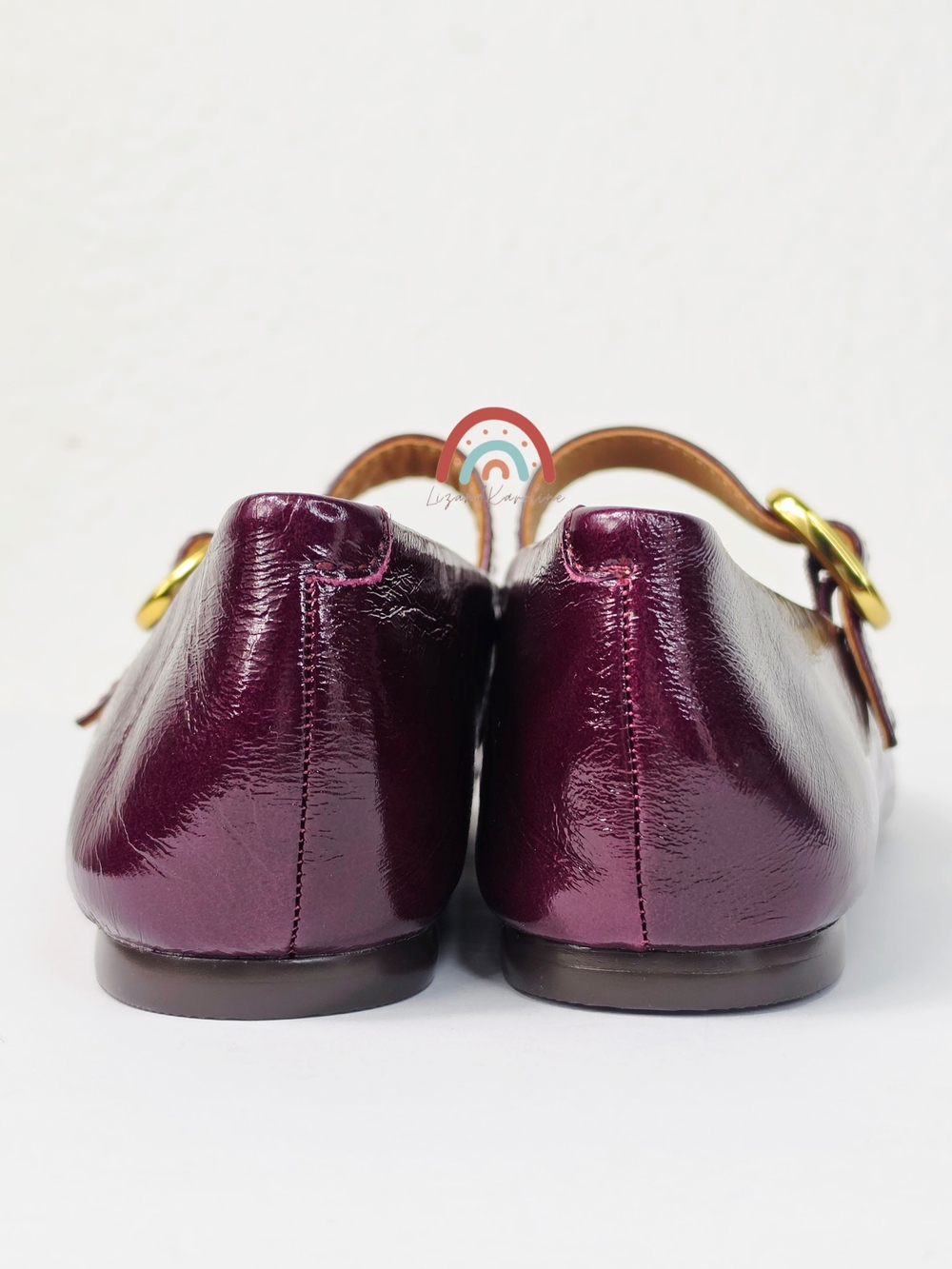 New! Madewell The Remy Mary Jane Flat in Leather Deep Plum 7.5 - Picture 11 of 16